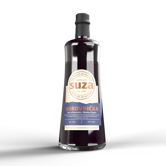 Borovnička – liker od borovnica, Suza Distillery