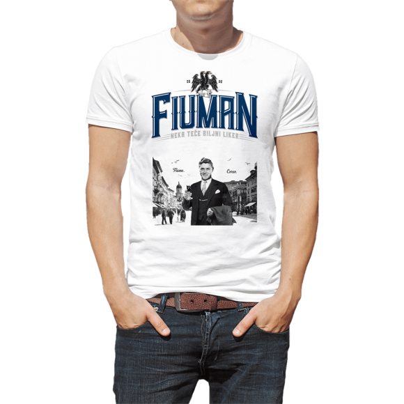 Fiuman muška majica prednja strana - Suza Croatian Spirit