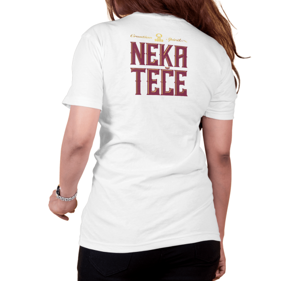 Fiumanka Neka Teče White Women's T-Shirt - Suza Croatian Spirit