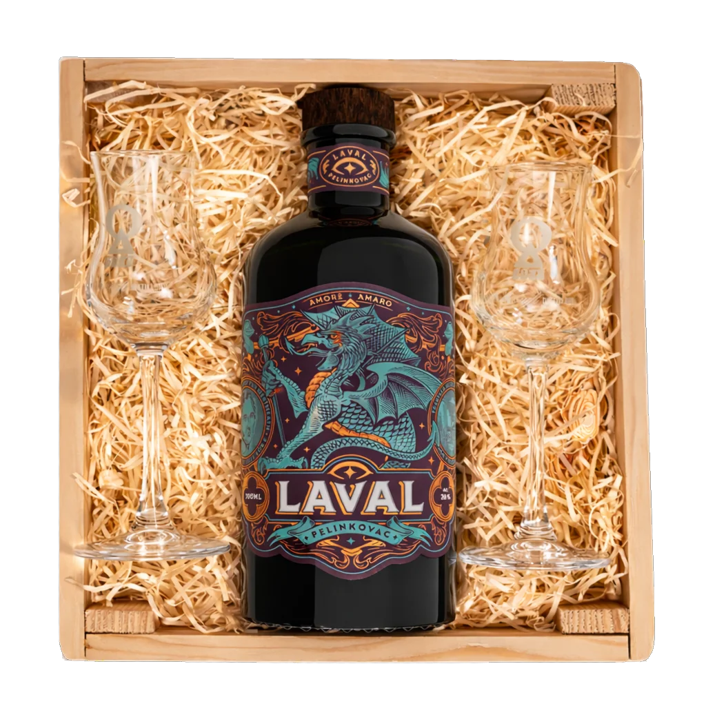 Laval pelinkovac gift set in wooden box – Suza The Spirit of Kvarner